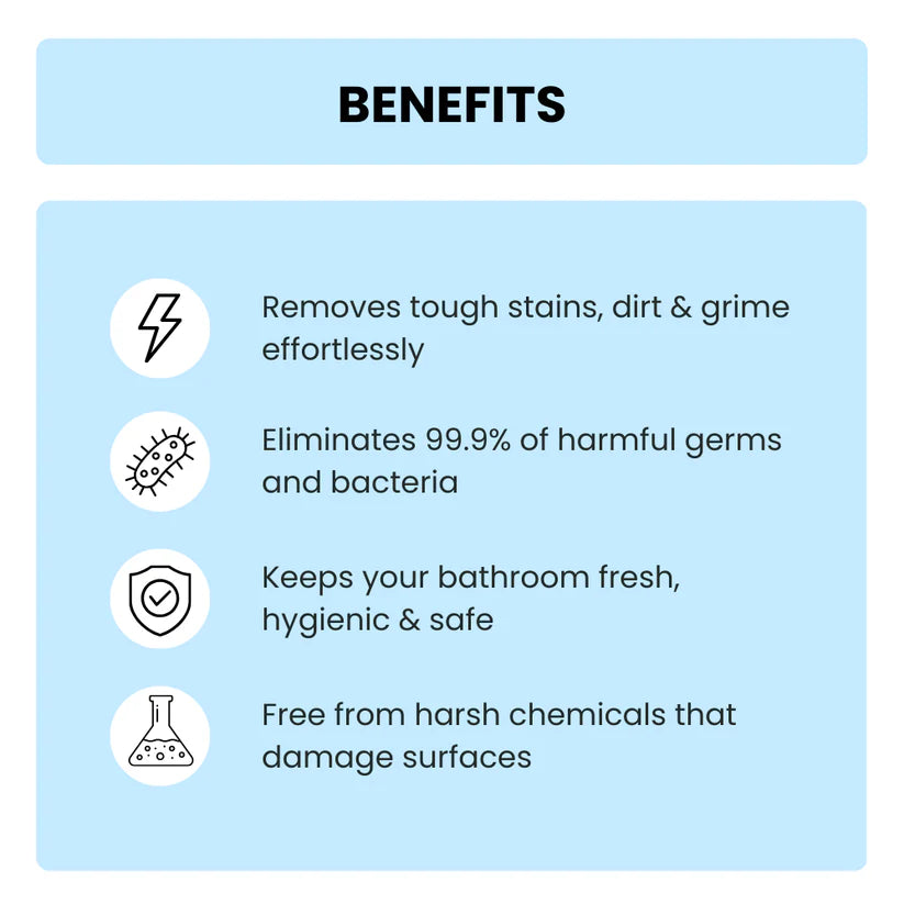 Tiles & Bathroom Cleaner (5 Litre) | Removes Soap Scum & Limescale