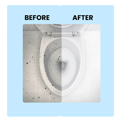 Toilet Cleaner (1L) with Protective Rubber Gloves - Removes Tough Stains and Odour