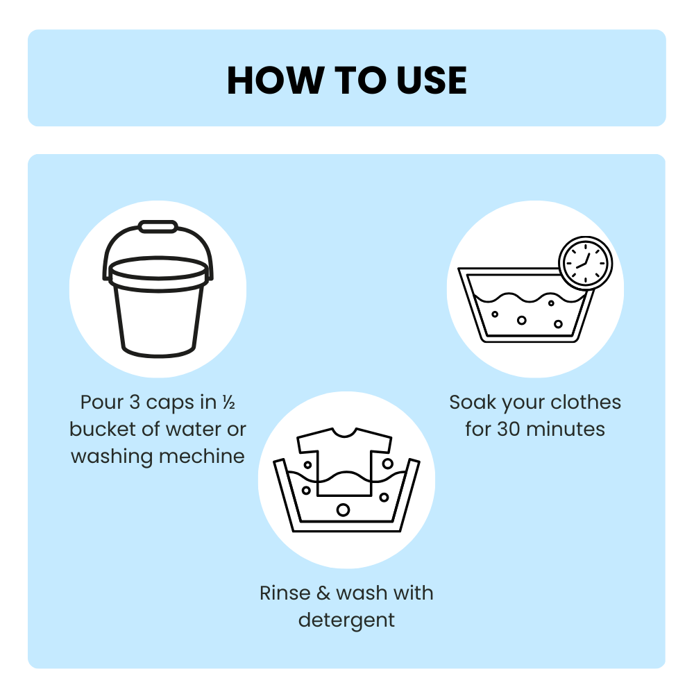 Magic Wash – Tough Stain Remover for Everyday Fabrics - 500 ML