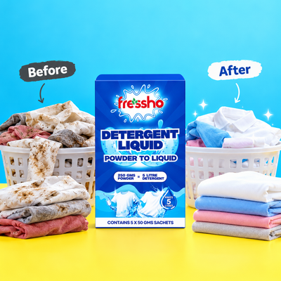 Detergent Powder to Liquid (250 Grams) - Make 5 Litres of Detergent Liquid at Home