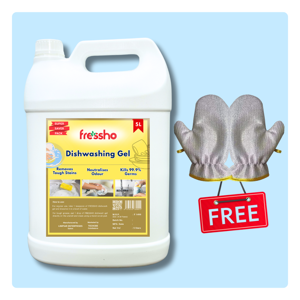 Dishwash Gel - Grease Removal With No Residue - 1 Litre