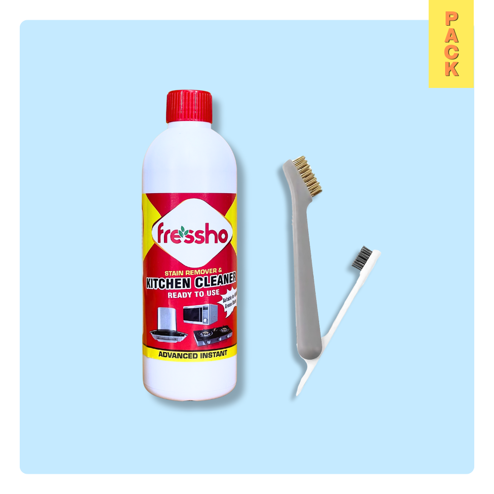 Kitchen Cleaner Plus and 2 in 1 Mini Wire Brush Set Combo