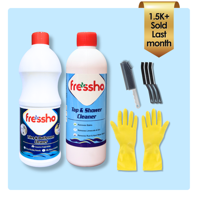 5-in-1 Home Cleaning Combo – Cleaners, Brushes & Gloves – Just ₹678!