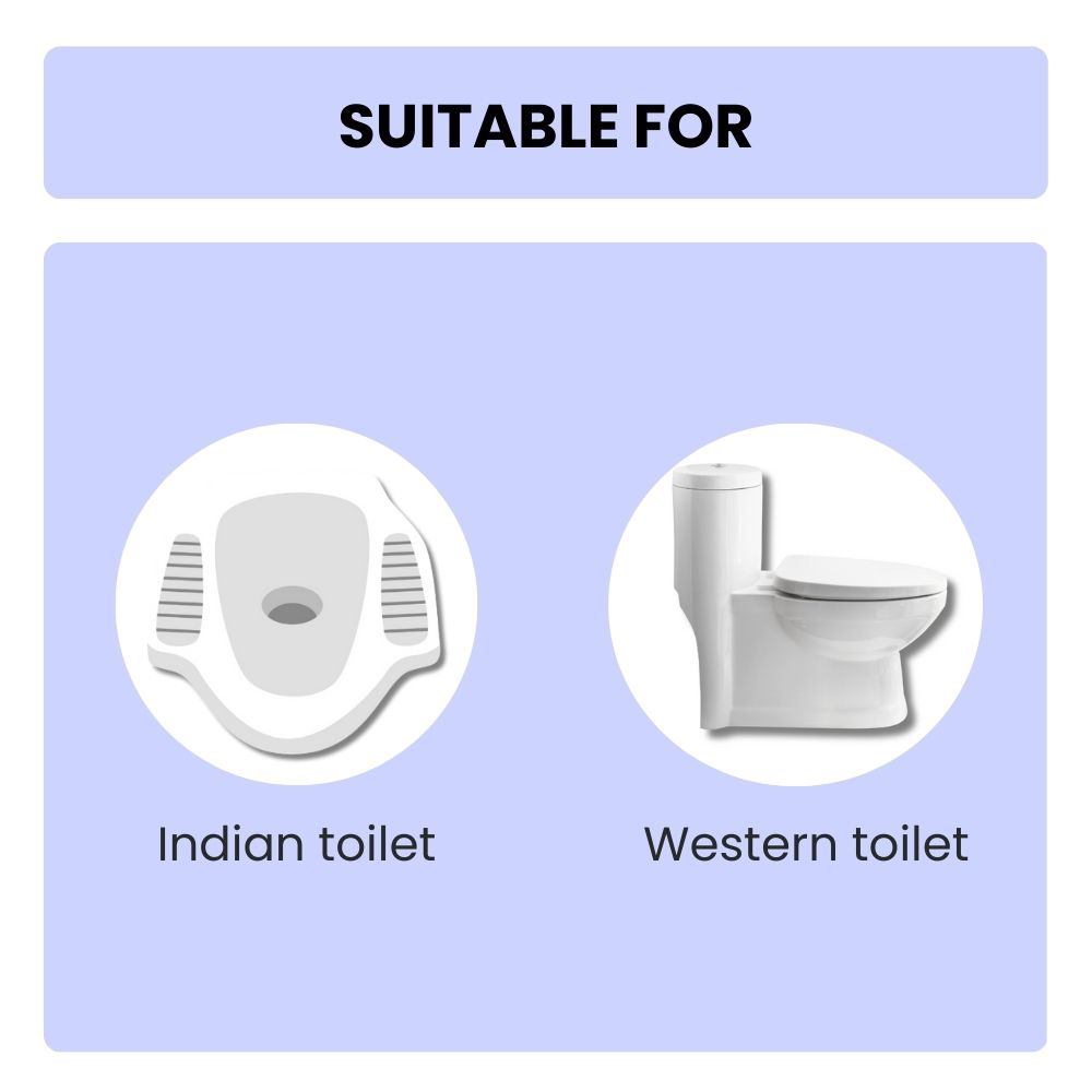 Toilet Cleaner (1L) with Protective Rubber Gloves - Removes Tough Stains and Odour