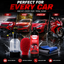 Fressho Car Wash Kit -  Snow Foam Car Shampoo (500 ML), Foam Sprayer, Double Side Duster Gloves, Microfiber Cloth | Complete Interior & Exterior Car Cleaning Accessories