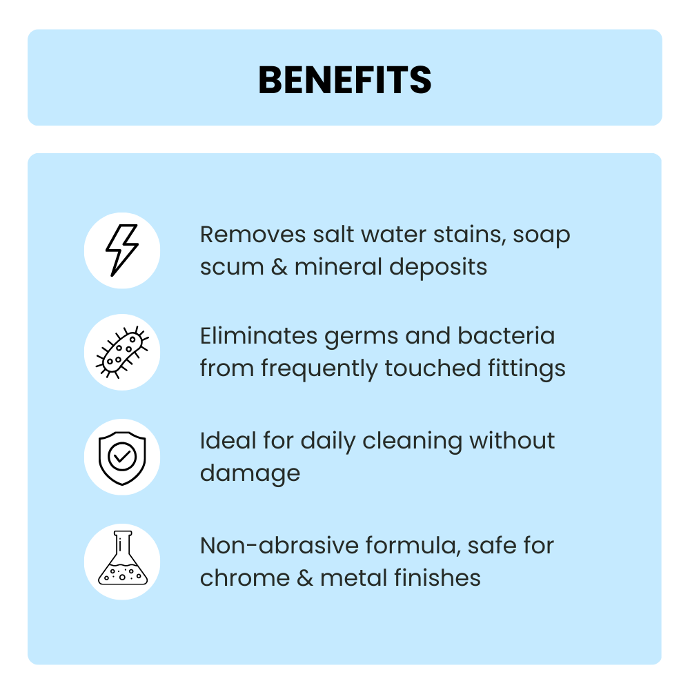 Tap and Shower Cleaner - Descaler and Limescale Remover - 500 ML