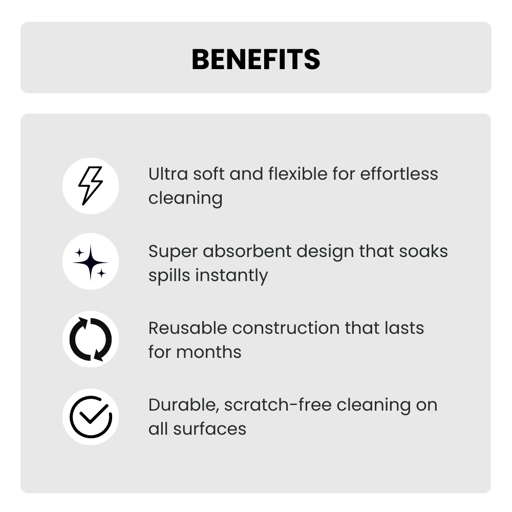Kitchen Sponge Wipes – Ultra Soft, Reusable & Scratch-Free Cleaning