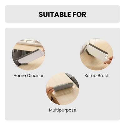 3-in-1 Multifunctional Cleaning Brush | TPR Bristles & Scraper for Deep Cleaning