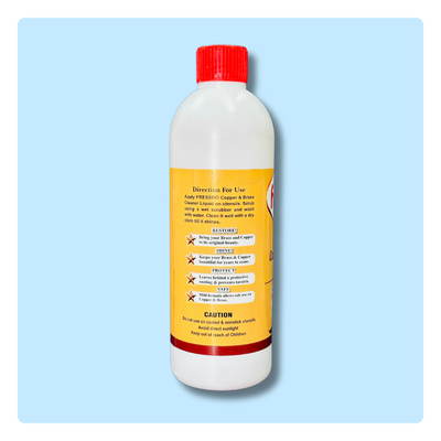 Pooja Items Cleaner – Copper & Brass Polish - No Metal Loss - 500 ML