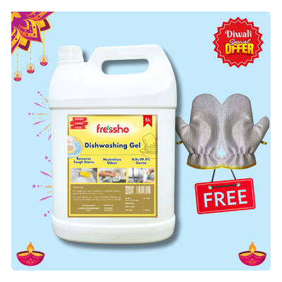 Dishwash Gel - 5 Litre | Powerful Kitchen Dish Cleaner