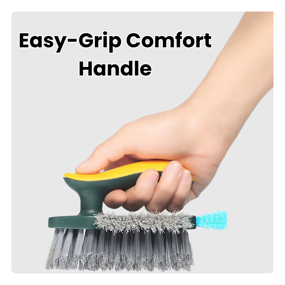 4-in-1 Multi-Functional Tile and Grout Cleaning Brush | Bathroom & Kitchen Cleaning Brush