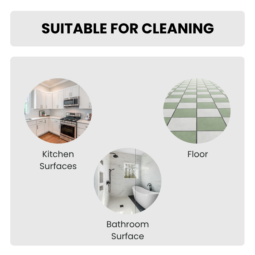 4-in-1 Multi-Functional Tile and Grout Cleaning Brush | Bathroom & Kitchen Cleaning Brush