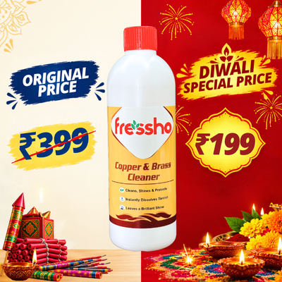 Pooja Items Cleaner – Copper & Brass Polish - No Metal Loss - 500 ML