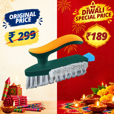 4-in-1 Multi-Functional Tile and Grout Cleaning Brush | Bathroom & Kitchen Cleaning Brush