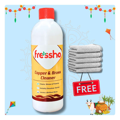 Pooja Items Cleaner – Copper & Brass Polish - No Metal Loss - 500 ML