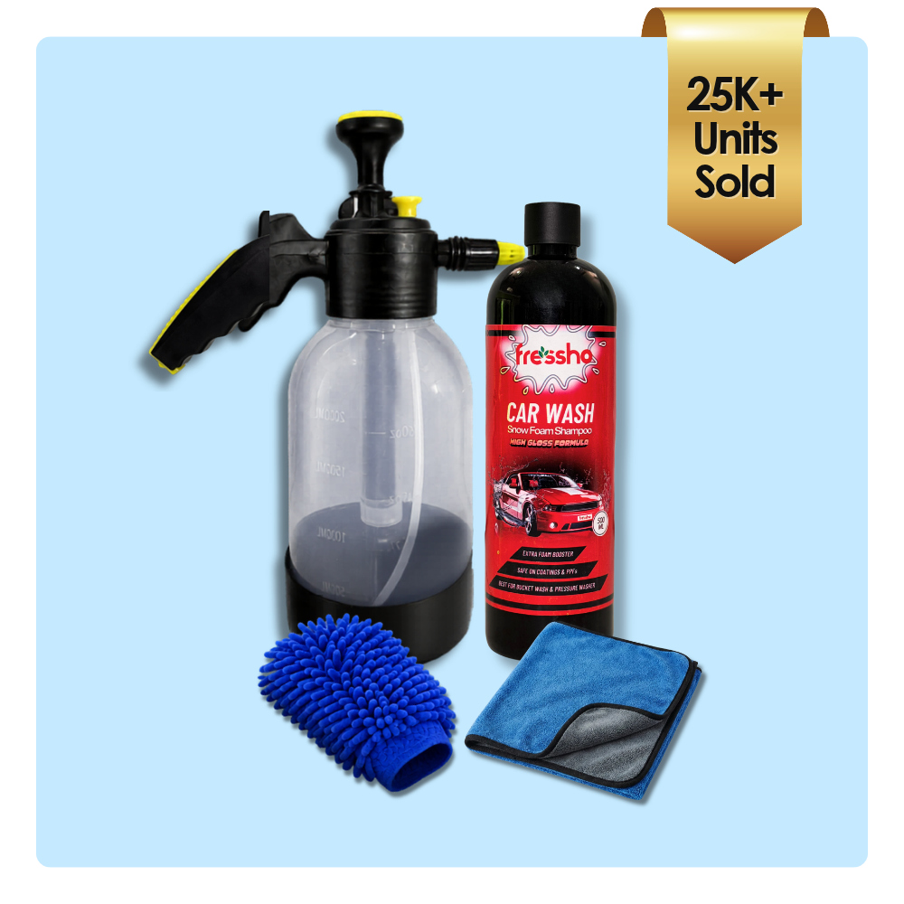 Car Wash Kit | Complete Interior & Exterior Car Cleaning Accessories
