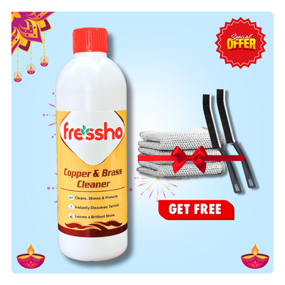 Pooja Items Cleaner – Copper & Brass Polish - No Metal Loss - 500 ML