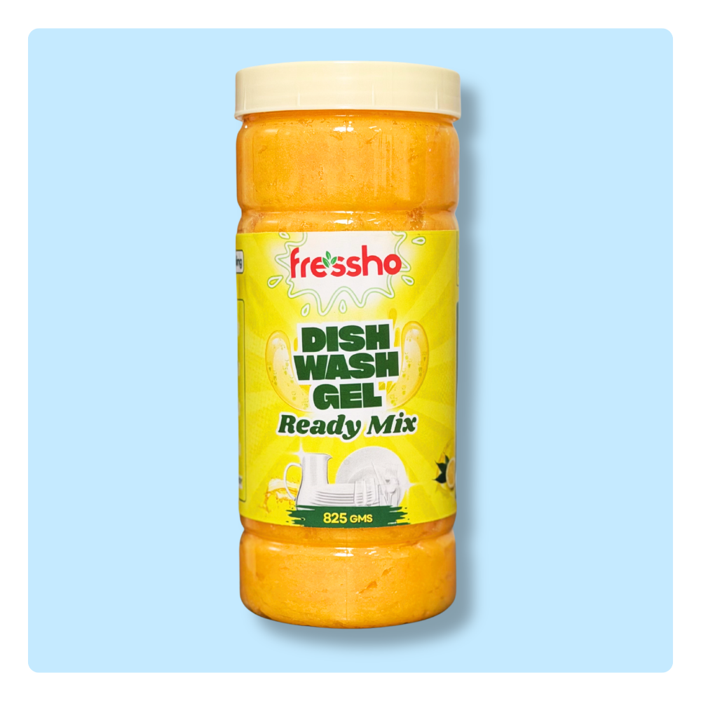 Fressho Dishwash Gel + Detergent Liquid Ready Mix Combo
