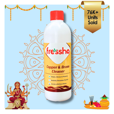 Pooja Items Cleaner – Copper & Brass Polish - No Metal Loss - 500 ML