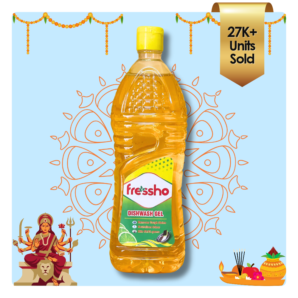 Dishwash Gel - Grease Removal With No Residue - 1 Litre