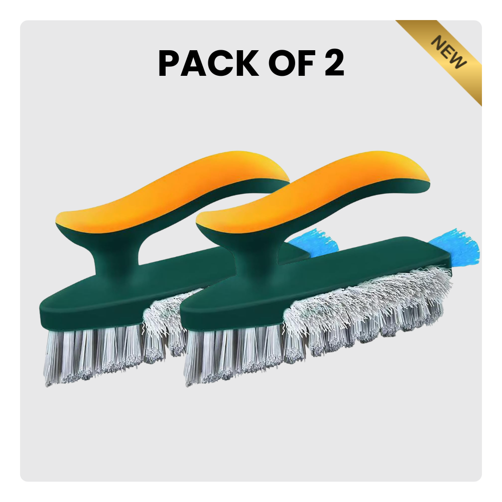 4-in-1 Multi-Functional Tile and Grout Cleaning Brush | Bathroom & Kitchen Cleaning Brush