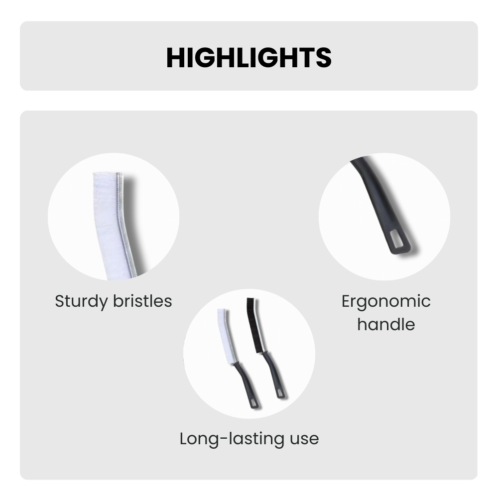 Multifunctional Gap Cleaning Brush (pack of 3) – Deep Clean Kitchen Tiles, Bathroom Gaps & Window Tracks
