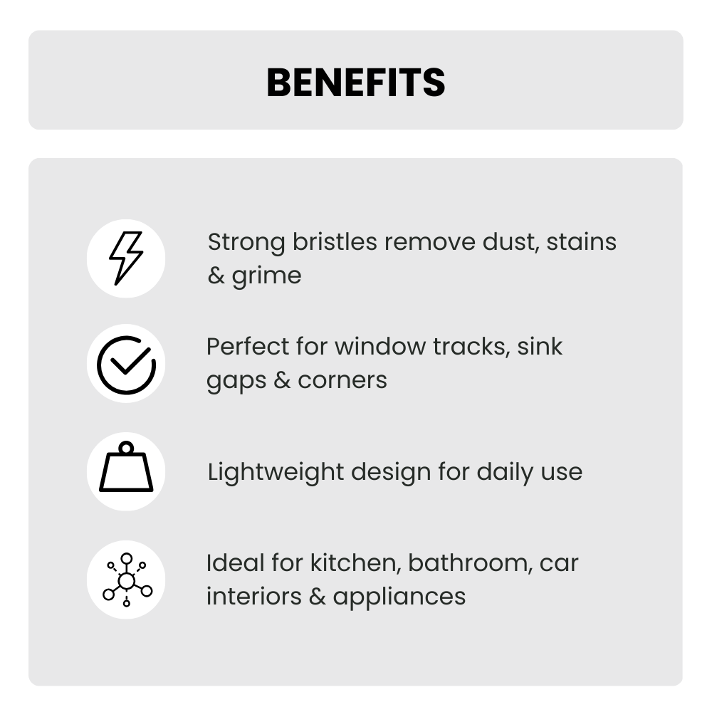 Multifunctional Gap Cleaning Brush (pack of 3) – Deep Clean Kitchen Tiles, Bathroom Gaps & Window Tracks