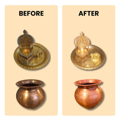 Copper & Brass Cleaner (500 ML) + Silver Cleaner (100 ML) - Complete Metal Care