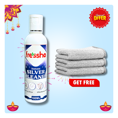 Silver Cleaner - Instant Silver Polish & Shine Restorer - No Silver Loss