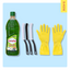 Everyday Home Cleaning Pack - Floor Cleaner, Gloves & Gap Brush Combo