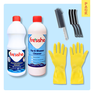 5-in-1 Home Cleaning Combo – Cleaners, Brushes & Gloves – Just ₹846!