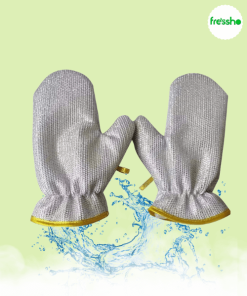 2-Piece Wire Dishwashing Gloves for Kitchen Cleaning – Non-Scratch, Waterproof & Machine Washable